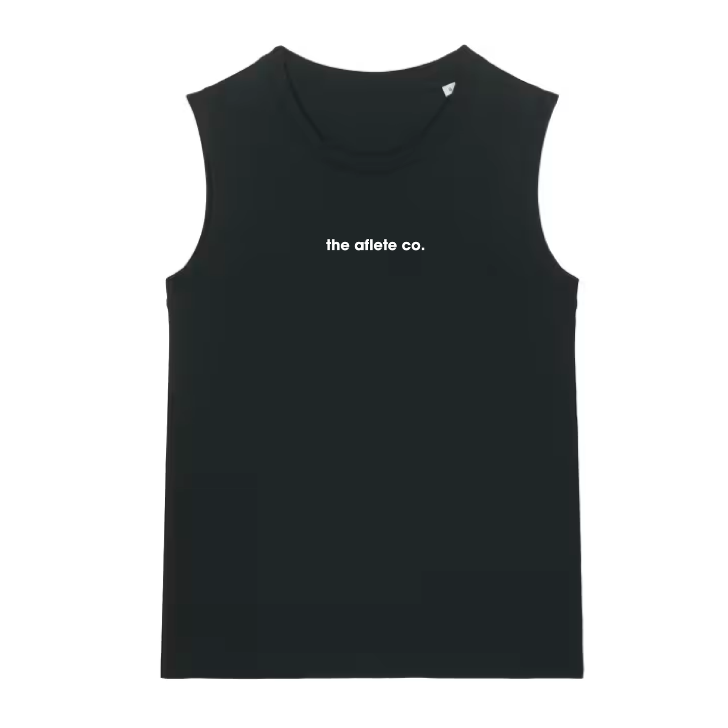 strong as a mother cropped tank - black