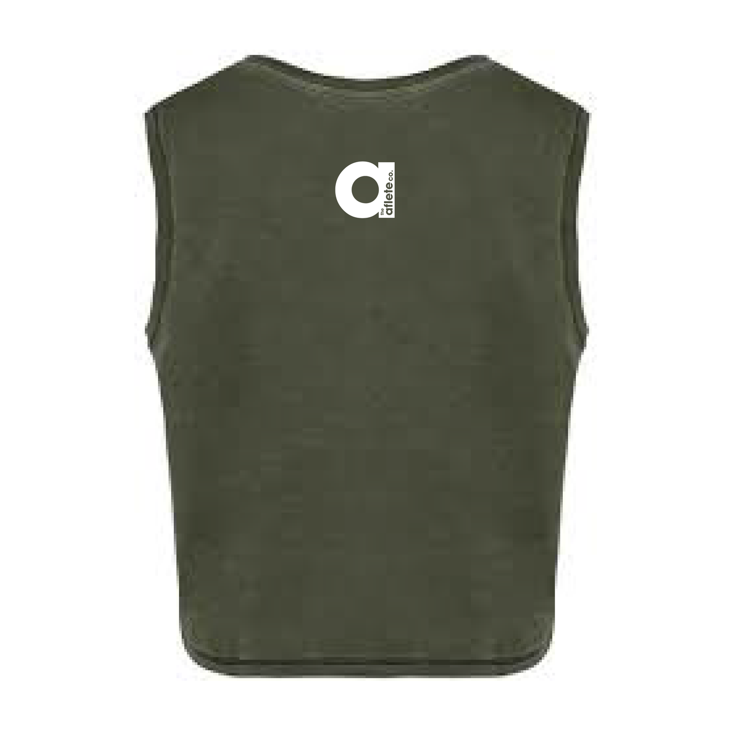 not quite athlete cropped tank - charcoal / blue grey / khaki