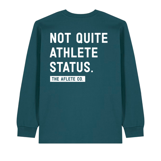 not quite athlete status - oversized heavy longsleeve tee