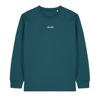 not quite athlete status - oversized heavy longsleeve tee