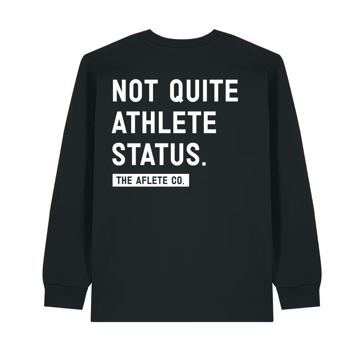 not quite athlete status - oversized heavy longsleeve tee