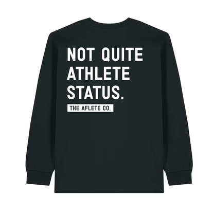 not quite athlete status - oversized heavy longsleeve tee