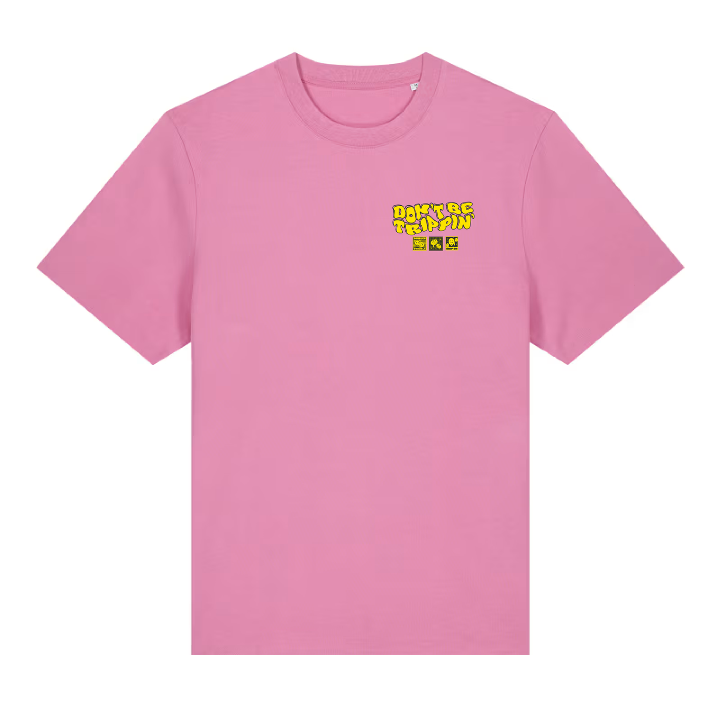 don't be trippin' relaxed fit tee - pink/black