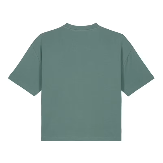 Afllete sun cropped tee – sage green