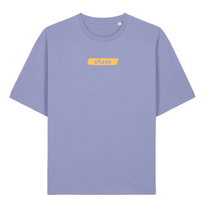 don’t think inside the box lightweight oversized tee - india ink / violet