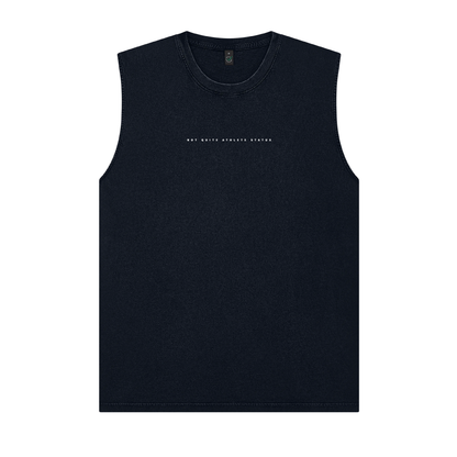 RX(ish) sleeveless oversized tee - stone washed black