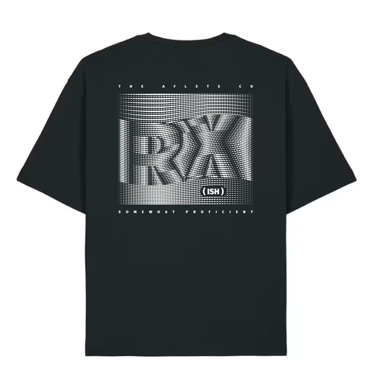 RX (ish) lightweight oversized tee – Black