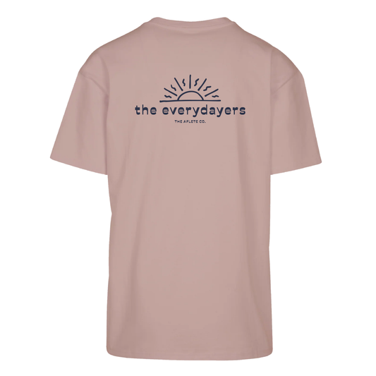 the everydayers sun oversized tee - dusk pink